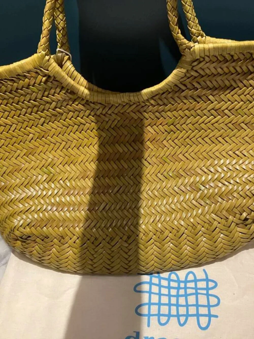 Dragon Diffusion Nantucket Woven Leather Tote